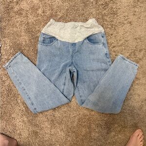 Women's Light Blue Maternity Jeans size small.